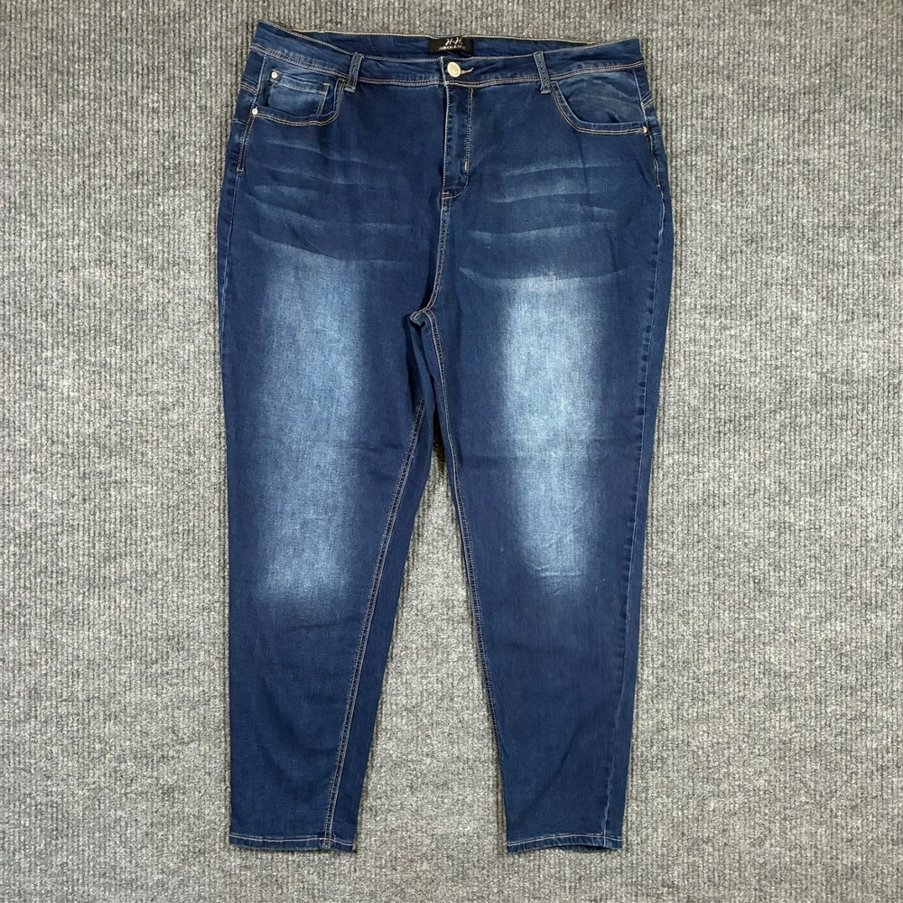 Harmony & Havoc Womens Skinny Jeans Size 26W Blue‎ Denim Stretch High Rise